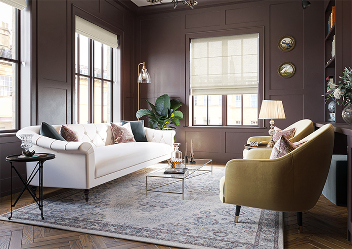Pescara Voile, Latte - Twist&Fit Roman Blind - Image 6